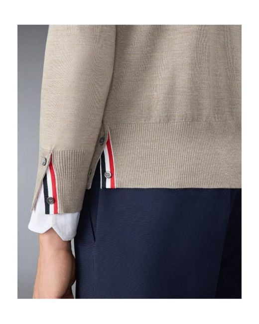 Thom Browne Multicolor 4-Bar V-Neck Cardigan for men