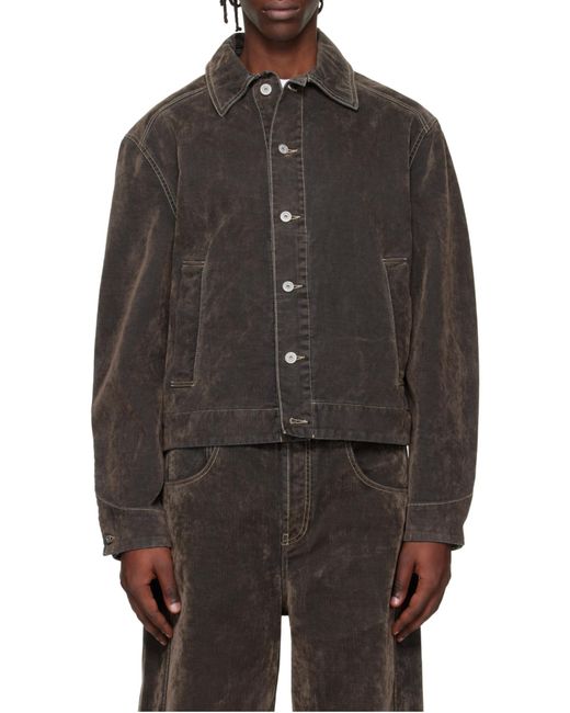 Jacquemus Black Mirada Button-Up Jacket for men