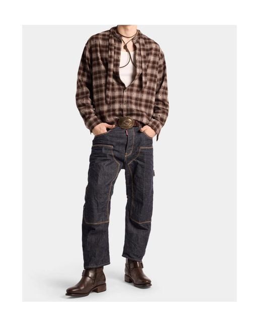 DSquared² Blue Japanese-Rinse Kawaii Jeans for men