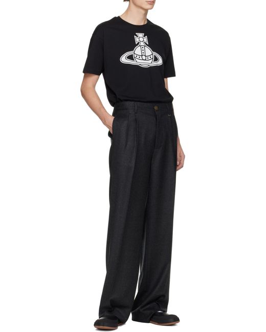 Vivienne Westwood Blue Orb Printed Crewneck T-Shirt