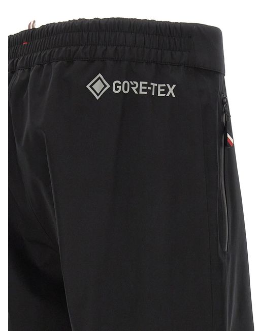 Moncler Black Logo Pants for men
