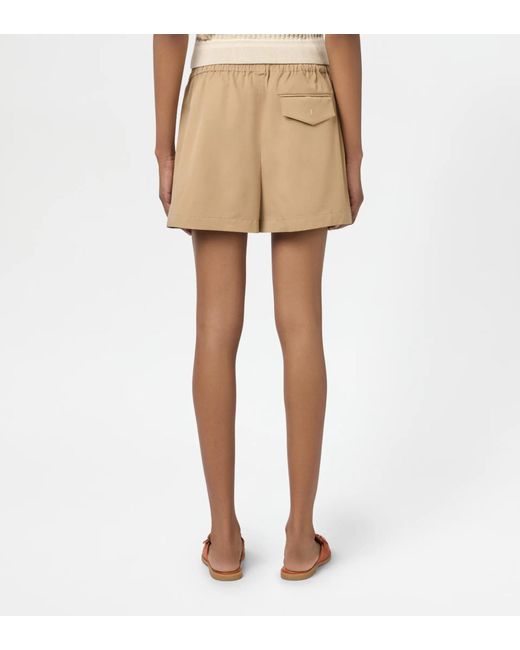 Tod's Natural Elastic Waist Shorts