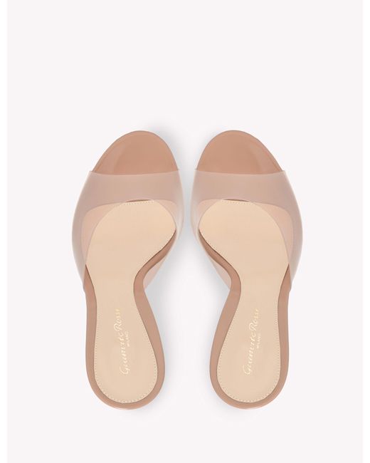 Gianvito Rossi Pink Stiletto Heel Slip-On Sandals