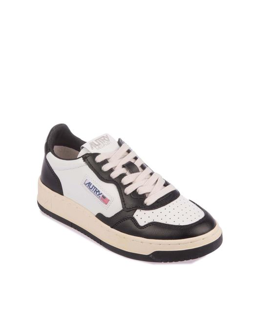 Autry White And Leather Sneakers