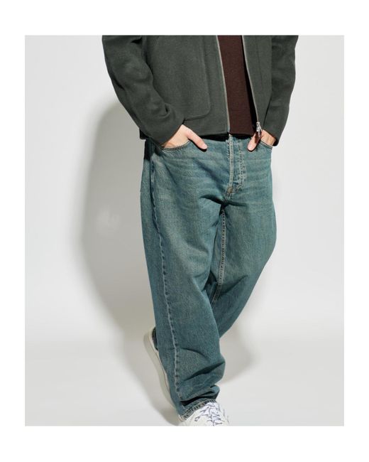 Samsøe & Samsøe Green Saeddie Button-Fastening Jeans for men