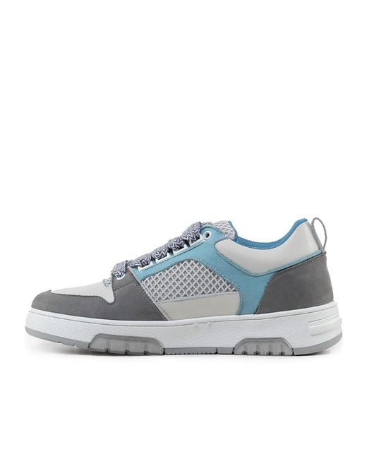 Giuliano Galiano Blue Vyper Mesh Sneakers for men