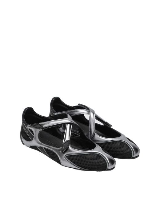 The Attico Black Floor 01 Ballet Flat