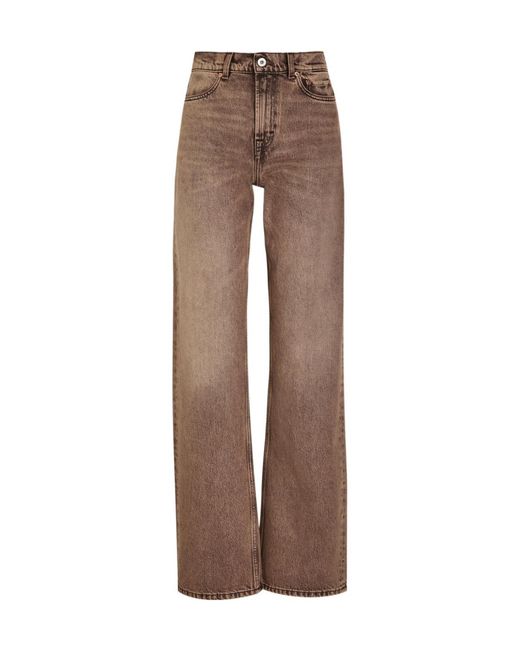 Our Legacy Brown Wata Cut Straight-Leg Denim Jeans