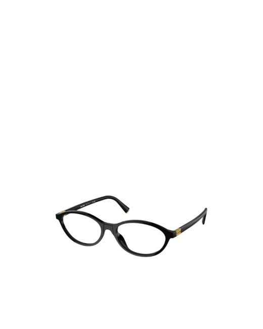 Miu Miu White Eyewear Oval Frame Glasses
