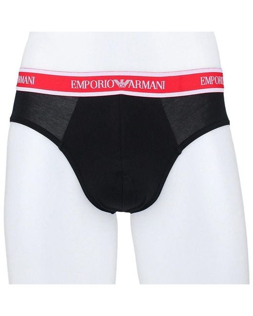Emporio Armani Black Logo Underwear Two-Piece Set for men