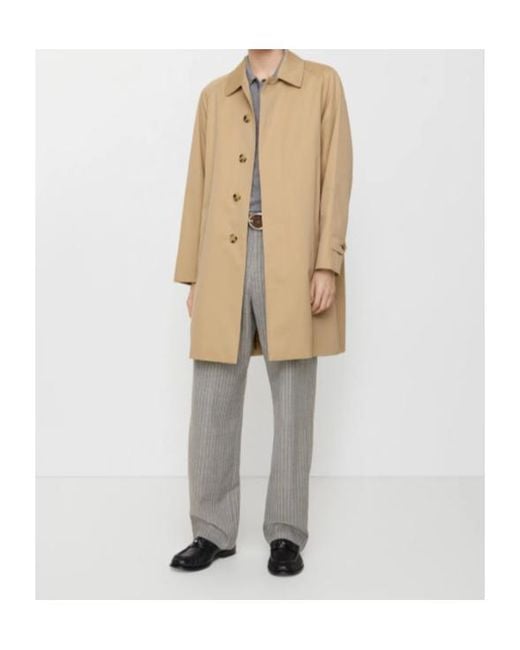 Burberry Natural Mid-Length Camden Heritage Car Coat for men