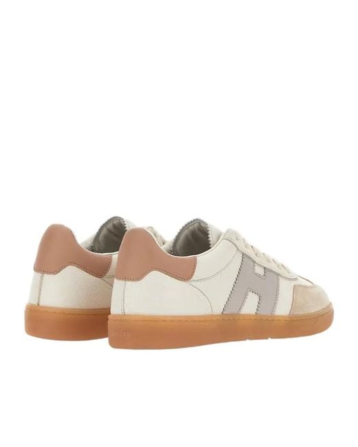 Hogan White Cool Round Toe Sneakers