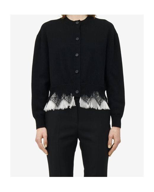 McQueen Blue Cobweb Lace Jumper