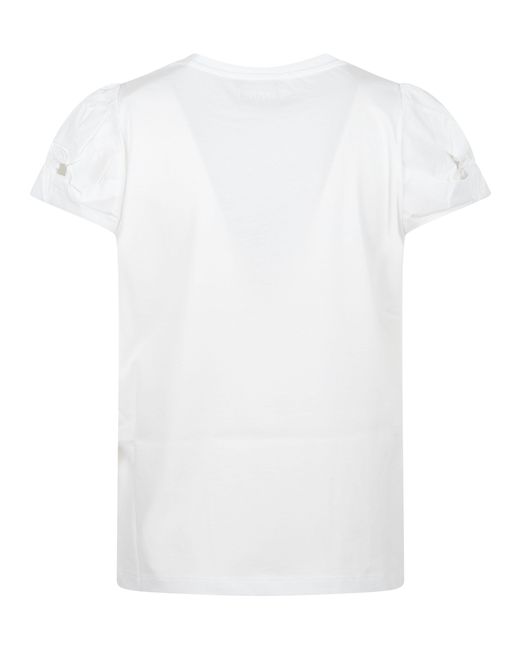 Twinset White Crew Neck Casual T-Shirt
