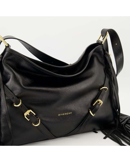 Givenchy Black Sac Voyou Medium Shoulder Bag