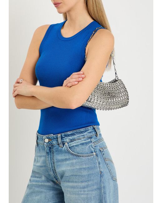 Rabanne Metallic Sac A Main Disc Shoulder Bag
