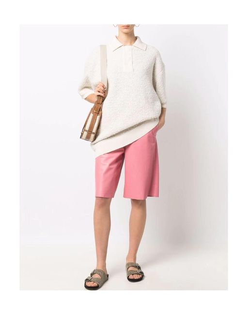 Isabel Marant White Imelda Short-Sleeved Knitted Top
