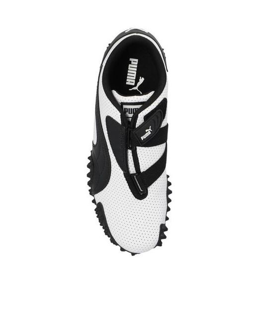 PUMA Black Mostro 'Perforated Leather