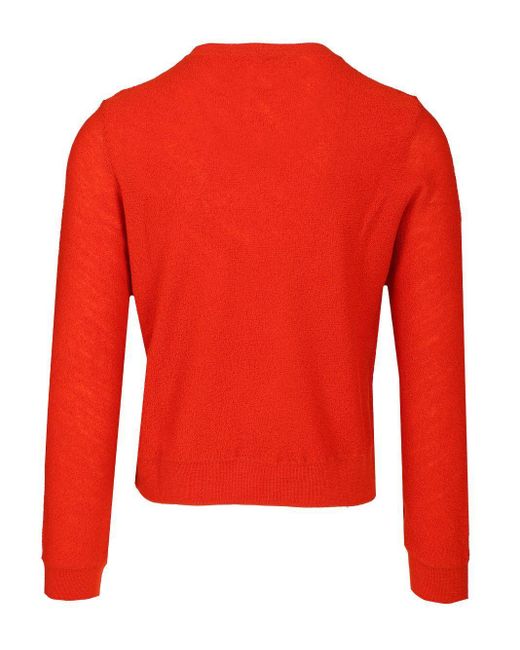 Céline Red Crewneck Sweater for men
