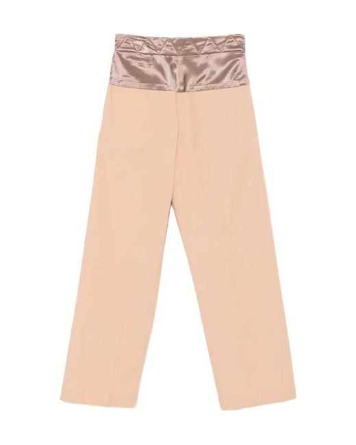 Dries Van Noten White Casual Pants With Elastic Waist for men