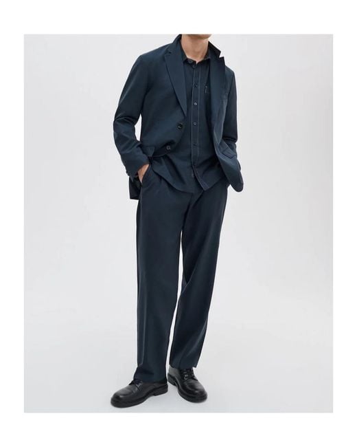 Rag & Bone Blue Austin Tropical Wool Shirt for men