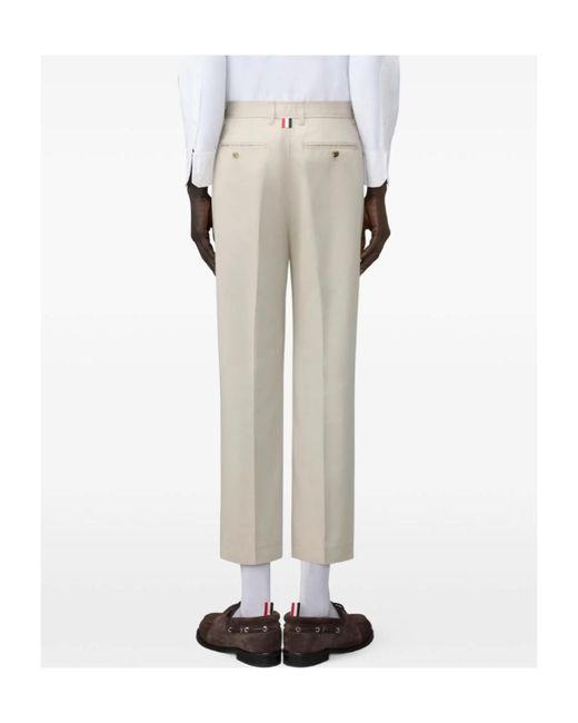 Thom Browne Gray Tapered Chino Trousers for men