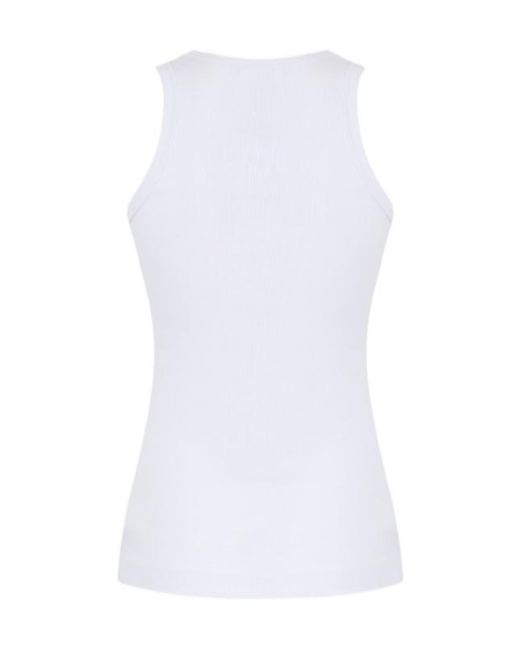 Fiorucci White Angel Patch Tank Top