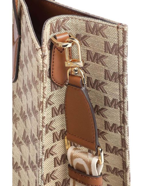 Michael Kors Multicolor Monogram-Jacquard Tote Bag