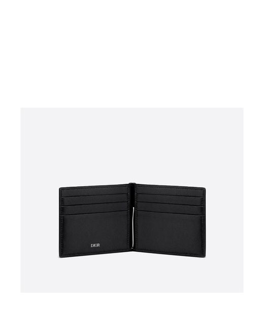 Dior Black Wallet With Bill Clip for men