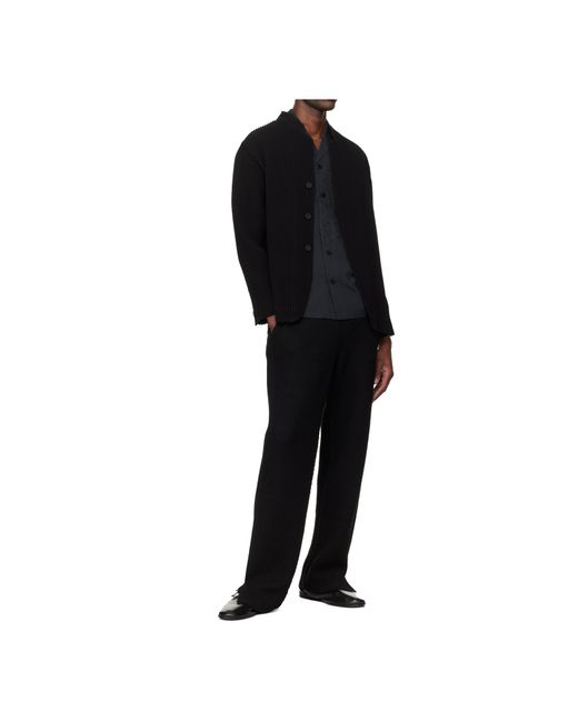 Homme Plissé Issey Miyake Black Homme Plissé Issey Miyake Tuxedo Pleated Jacket for men