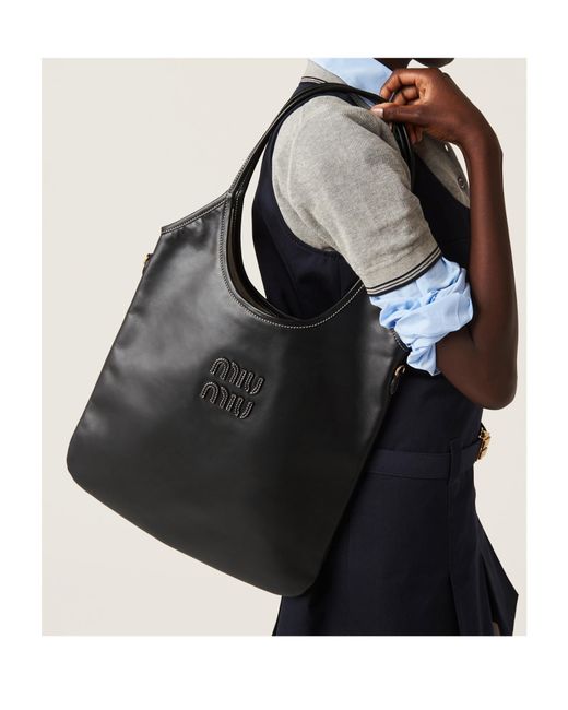 Miu Miu Black Ivy Leather Bag