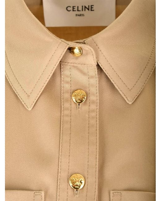 Céline Natural Trapeze Mini Dress