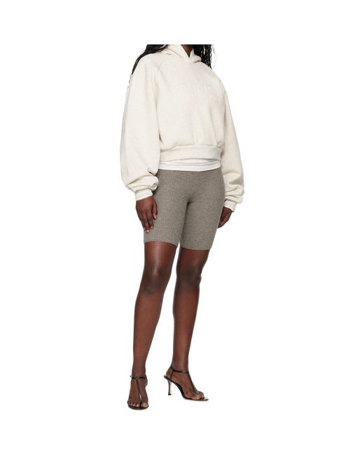 Fear Of God White Embossed 90S Raglan Hoodie