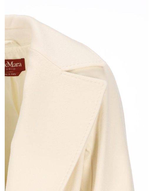 Max Mara White Studio Ravenna Belted Coat
