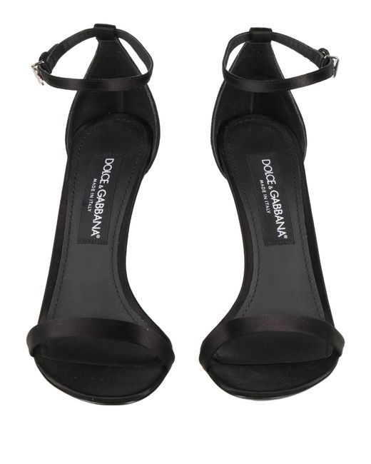 Dolce & Gabbana Metallic Solid Color Sandals