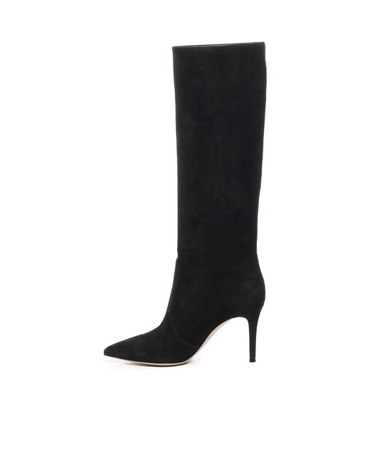 Gianvito Rossi Black Pointed Toe High Heeled Boots