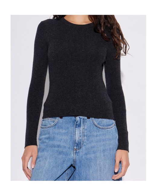 Maison Kitsuné Blue Maison Kitsuné Logo Embroidered Knitted Jumper