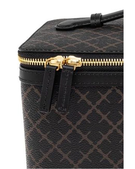 By Malene Birger Black Signature Flower Beauty Case