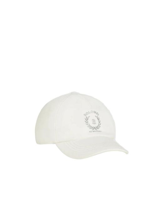 Brunello Cucinelli White Sparking-Print Baseball Cap