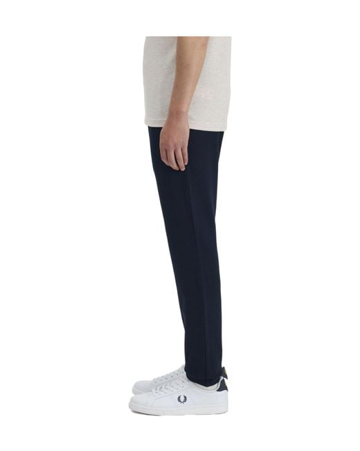 Fred Perry Blue Loopback Sweatpants for men