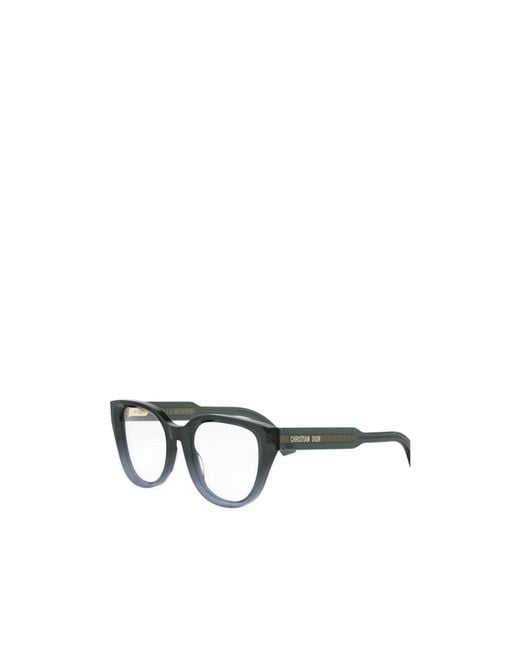 Dior Metallic Eyewear Cat-Eye Frame Glasses