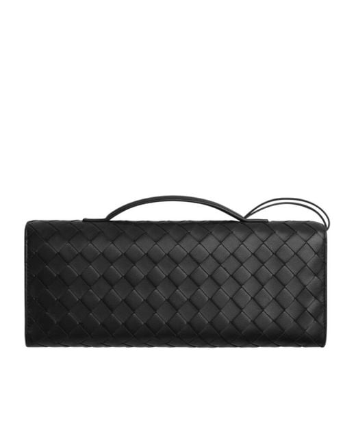 Bottega Veneta Black Andiamo Clutch Bag