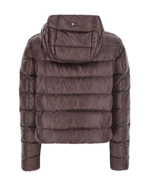 Herno Brown Long-Sleeved Padded Jacket