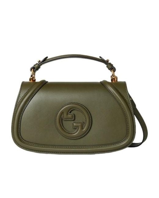 Gucci Green Blondie Small Top Handle Bag