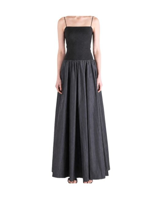 Amomento Black Knit Maxi Dress