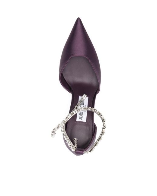 Jimmy Choo Purple Pointed-Toe High Heels