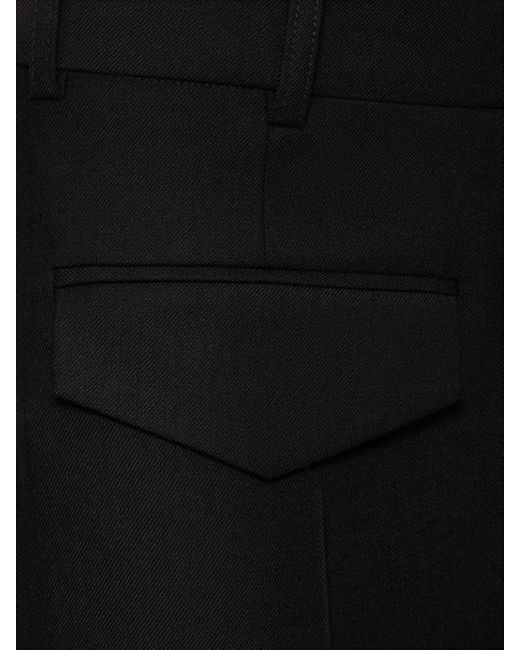 Victoria Beckham Black Belt Loop Casual Pants