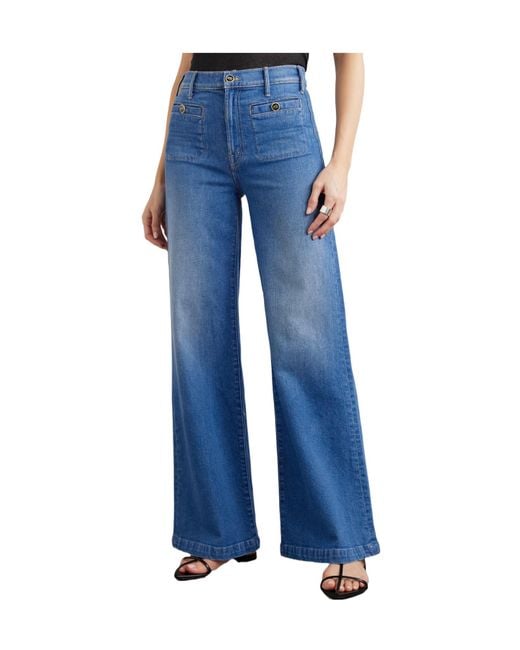 Mother Blue High-Rise Bootcut Jeans