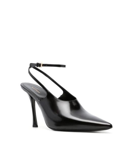 Givenchy Black Show Pointed-Toe Slingback Pumps