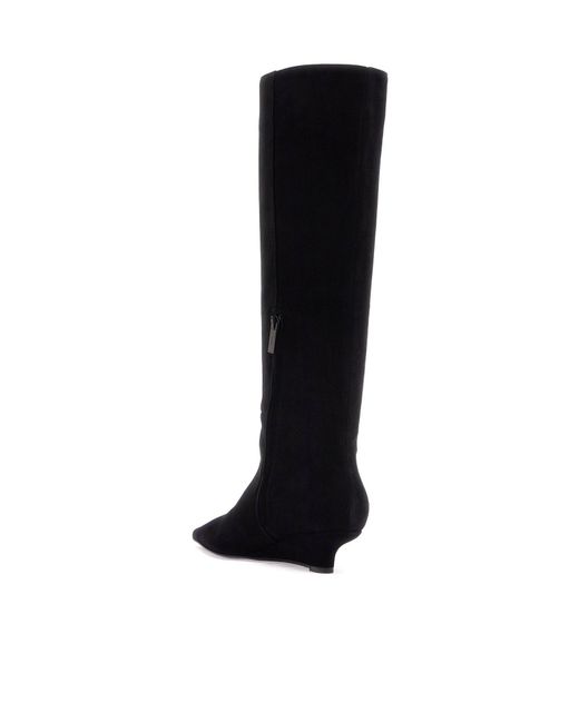 Totême  Black Sharp Wedge Boots